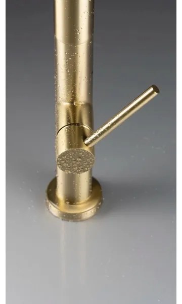 Deante BQO_R72M - Drezová batéria s vyťahovacou sprškou OLFATO kefovaná zlatá