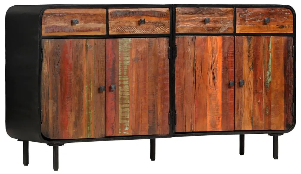 vidaXL Komoda masívne recyklované drevo 140x35x76 cm