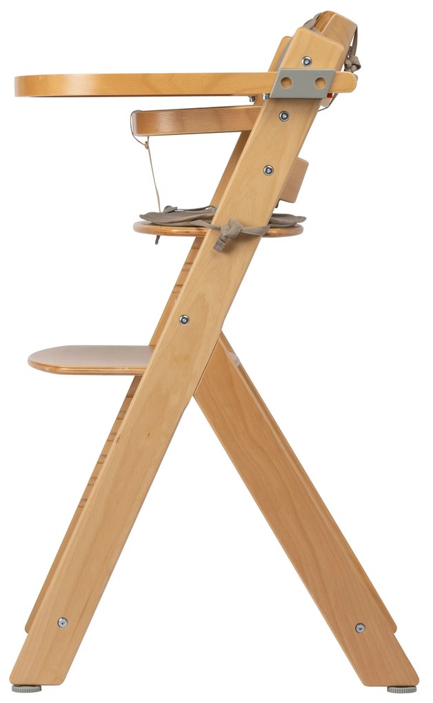 Timba stolička rastúca Natural Wood s podložkou