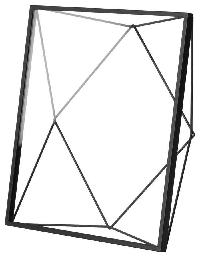 Čierny kovový rámček stojací/na stenu 25x30 cm Prisma – Umbra