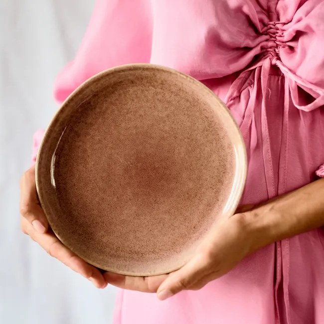 Dezertný tanier MYSTIC ružový 706592