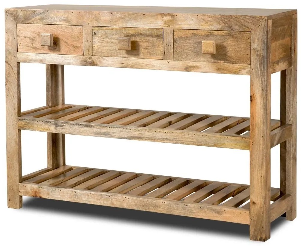 furniture-nabytek.cz - Konzolový stolík drevo mango 130x76x35