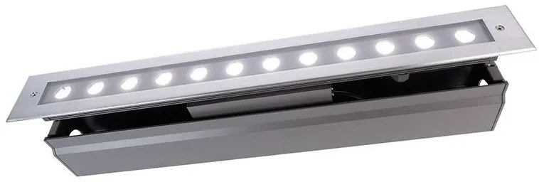 KapegoLED 730435 Zemné zápustné LED svietidlo, 230V, 16W, 1300lm, 6500K, IP67, 549x68x31mm, symmetric