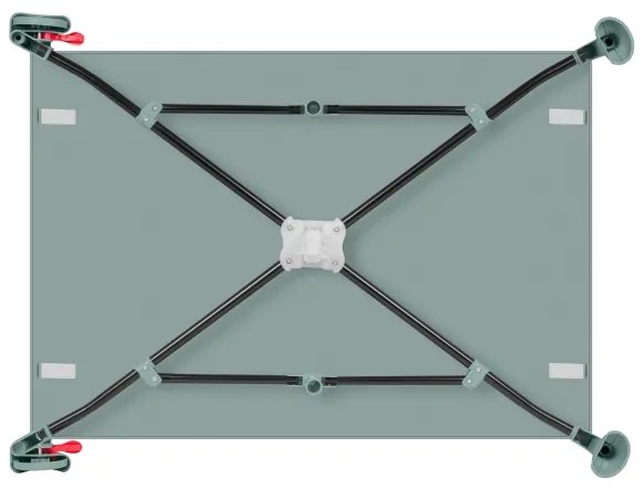 Lionelo - Cestovná postieľka LAURA šalviová zelená