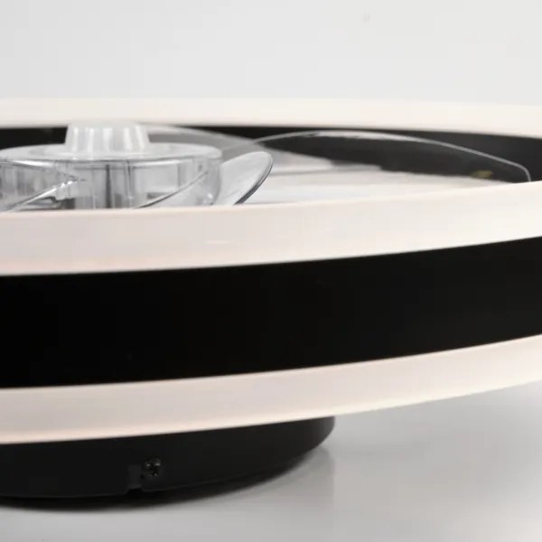 LED Stropné svietidlo s ventilátorom APOLLO LED/38W/230V čierna + DO