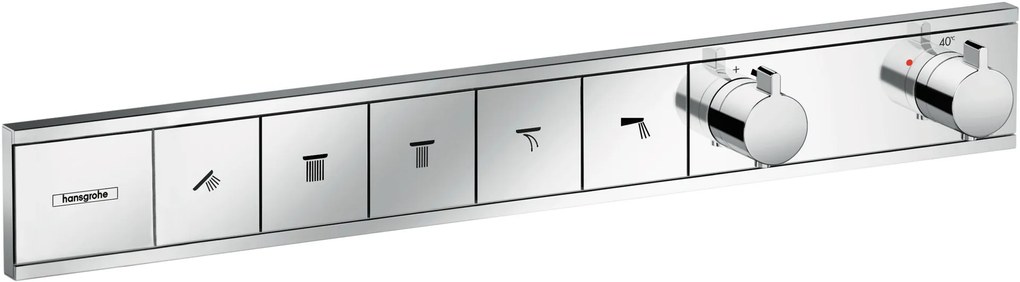 Hansgrohe RainSelect, batéria pod omietku na 5 spotrebičov, chrómová, HAN-15384000