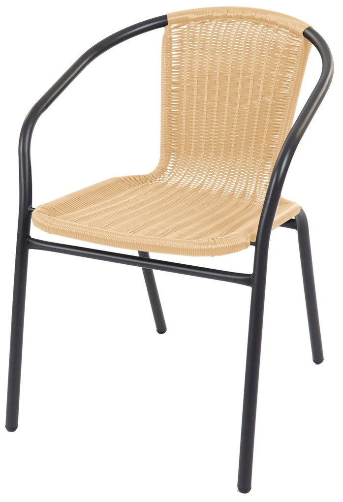 Záhradná stolička LINDER EXCLUSIV MC4606 - tmavohnedá/béžová