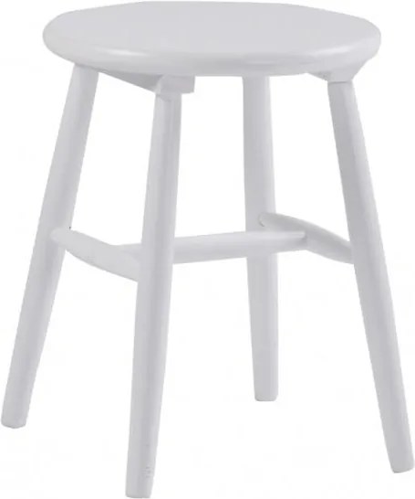 Biela drevená stolička Rowico Python, ⌀ 36 cm