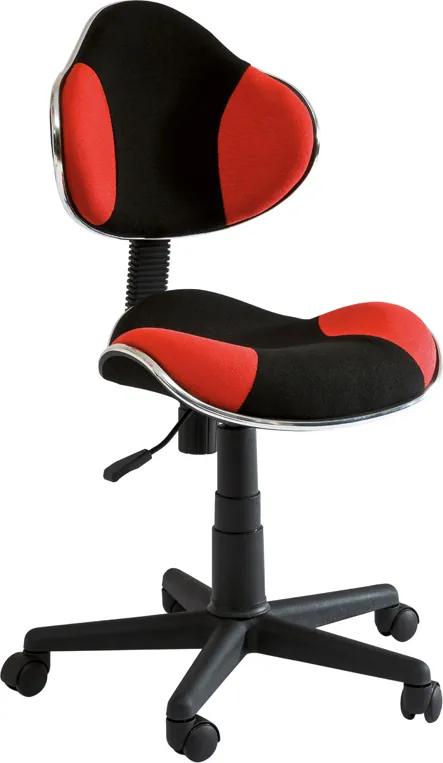 SIGNAL Q-G2 kancelárska stolička červená / čierna