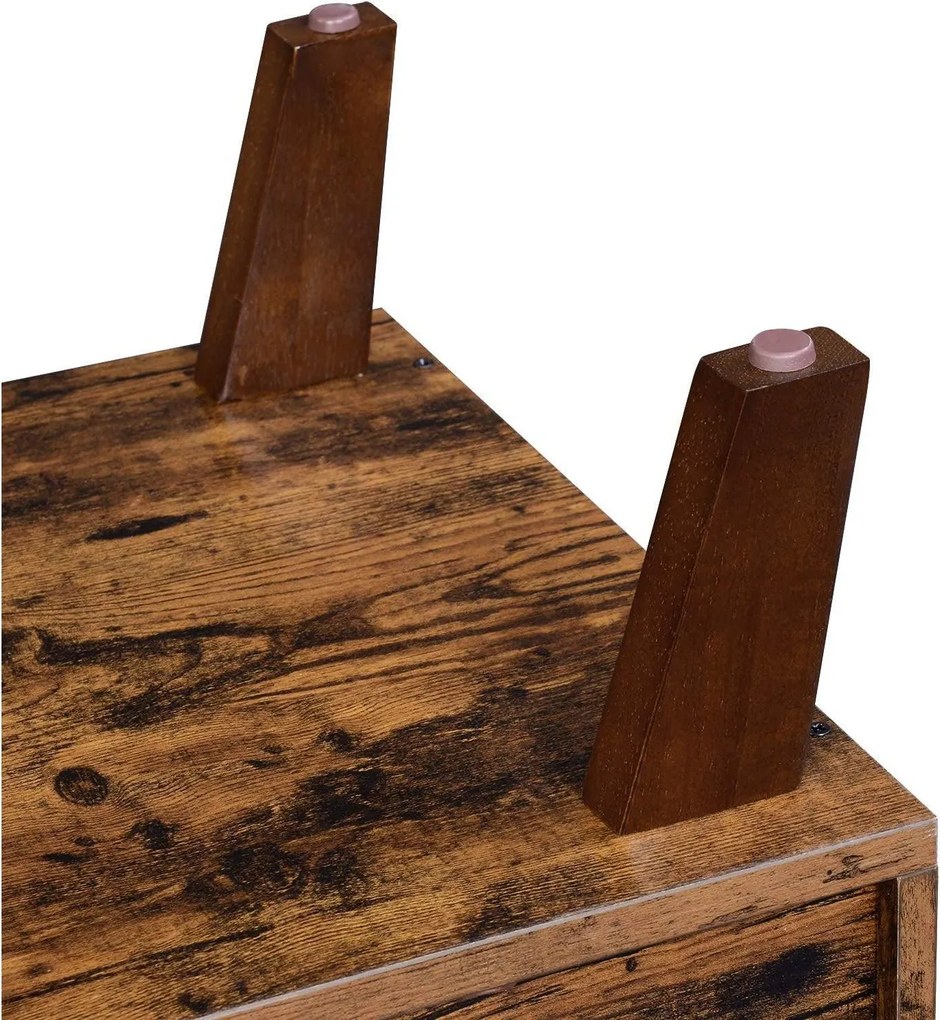 TV skrinka s 2 dvierkami, pre televízory do 60 palcov, rustikálna hnedá