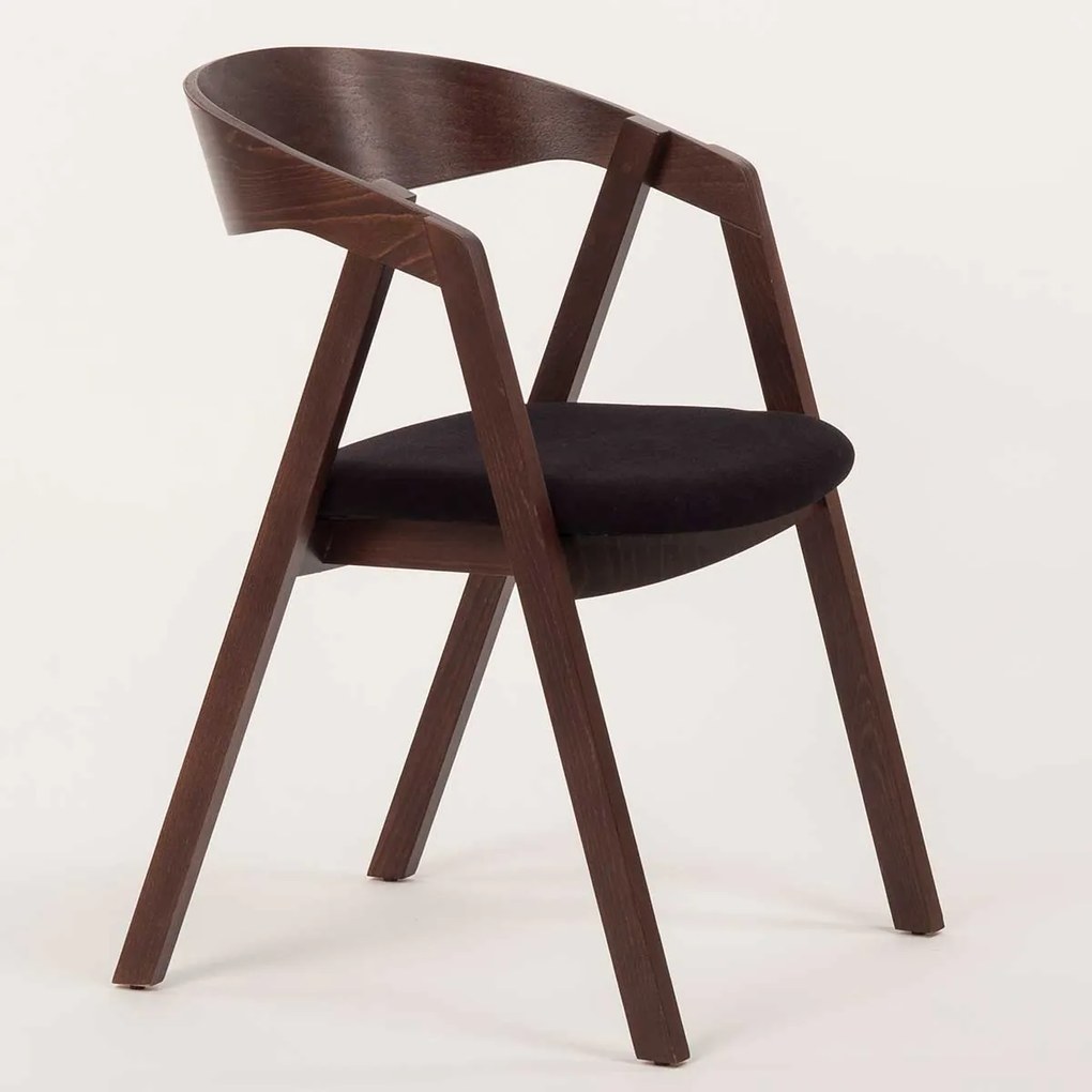 Stima stolička GURU buk s čalúneným sedákom Vyberte odtieň ->: Buk, Vyberte látku ->: LUX Bronzová 11