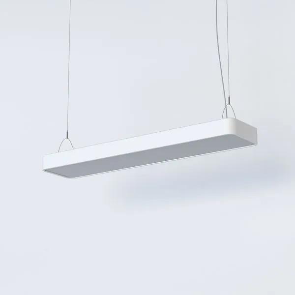 NOWODVORSKI Závesné moderné osvetlenie nad jedálenský stôl SOFT LED, 2xT8, 16W, 94cm, biele