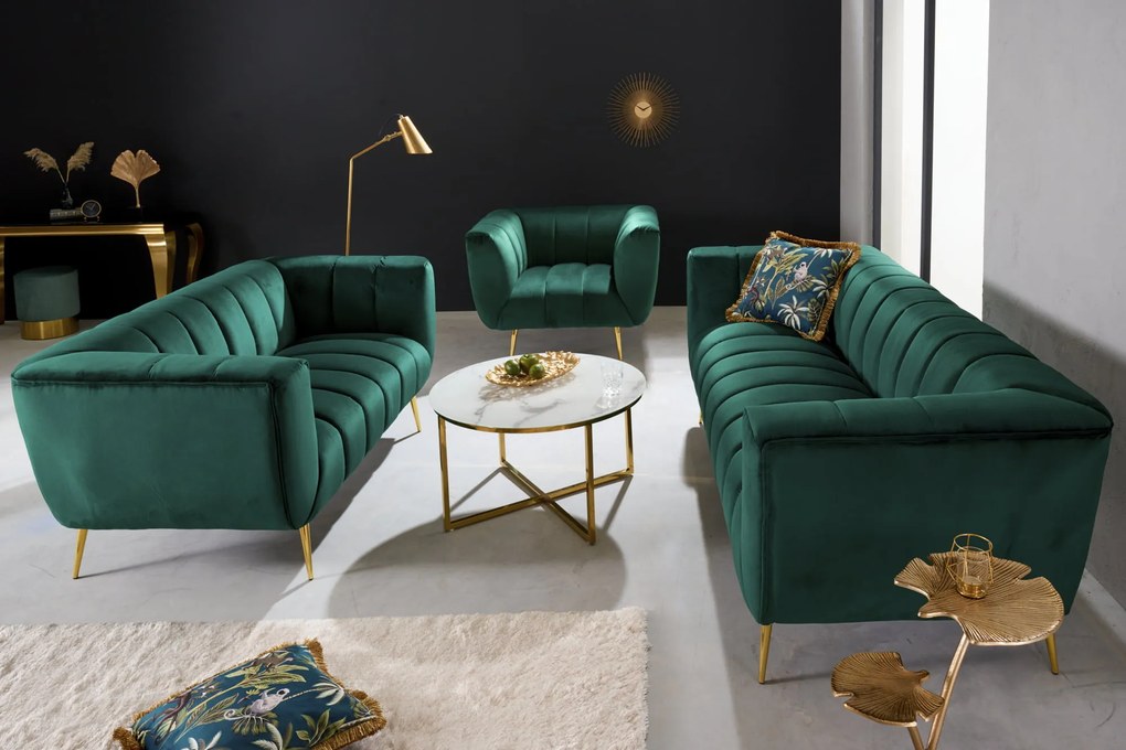 Kreslo Ablesse smaragdovo zelené