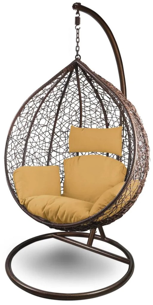 PROXIMA.store - Záhradné hojdacie kreslo GARDEN XL FARBA: béžová