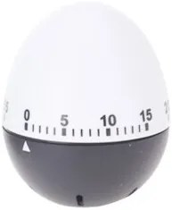 Excellent Houseware Časovač vo forme vajec, 60 min Farba: Biela