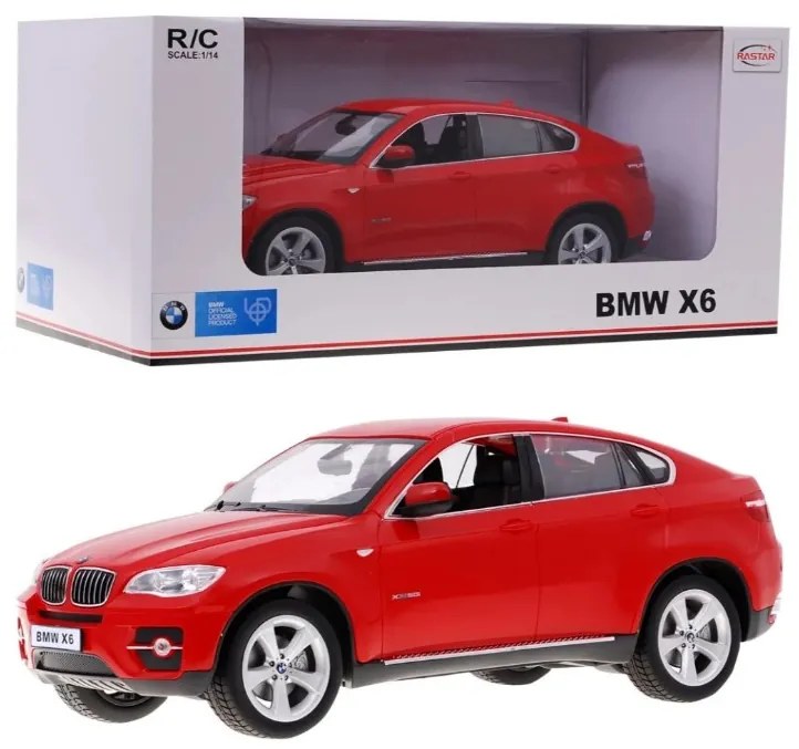 RASTAR Autíčko BMW X6 R/C 1:14 RASTAR červené