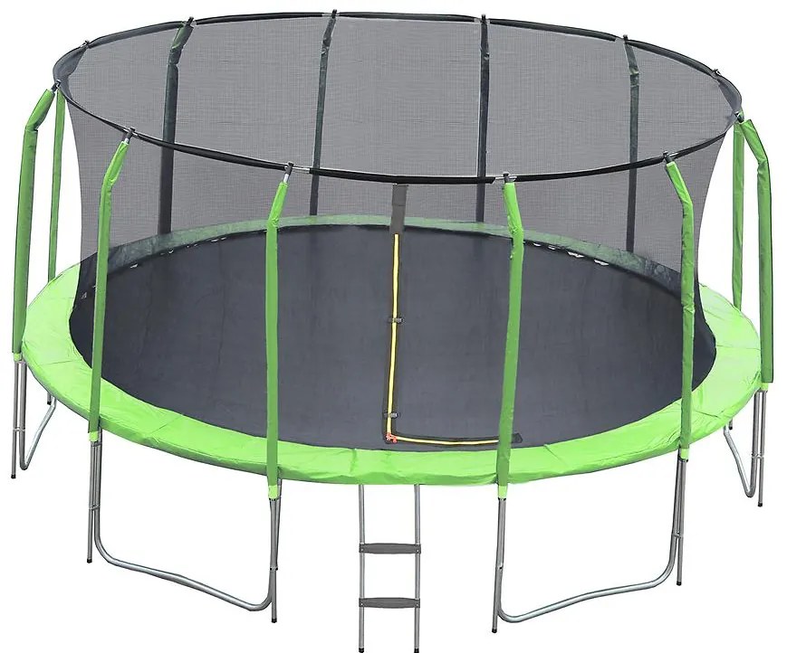Trampolína COMFORT s rebríkom 457cm zelená