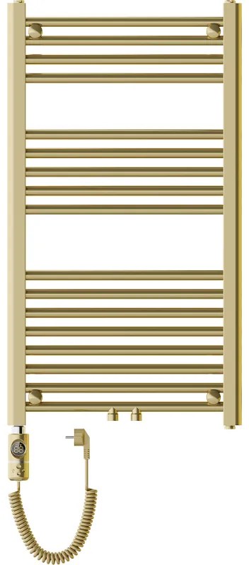 Mexen Mars, elektrické vykurovacie teleso 900 x 500 mm, 300 W, zlatá lesklá, W110-0900-500-2300-50