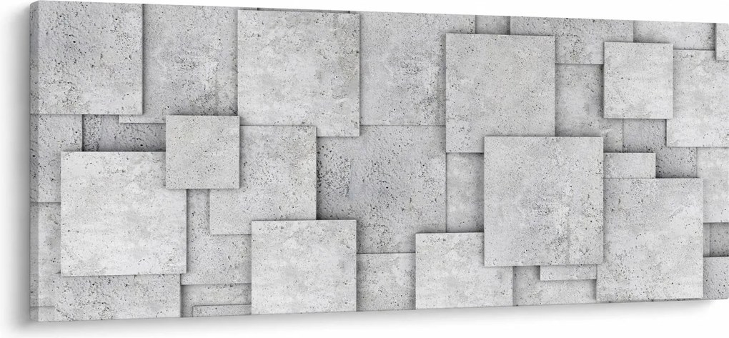 Obraz - Abstrakcia betónových kachličiek (120x50 cm)