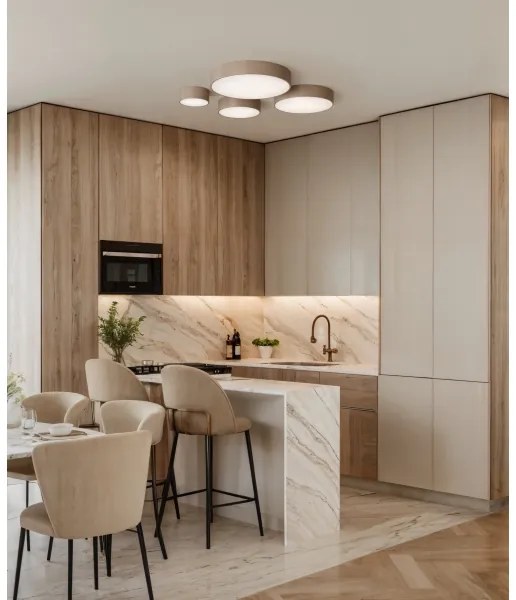 Brilagi - Kúpeľňové stropné svietidlo CLARE 4xE27/24W/230V pr. 50 cm IP54 béžová