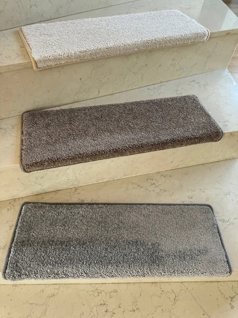 Vopi Nášľapy na schody Laguna krémová obdĺžnik, samolepiaca - 25x80 obdĺžnik (rozmer vrátane ohybu)