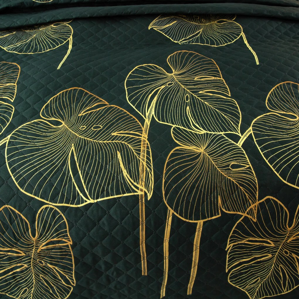 Prehoz na posteľ VENECIA tmavozelený Rozmer: 170 x 210 cm