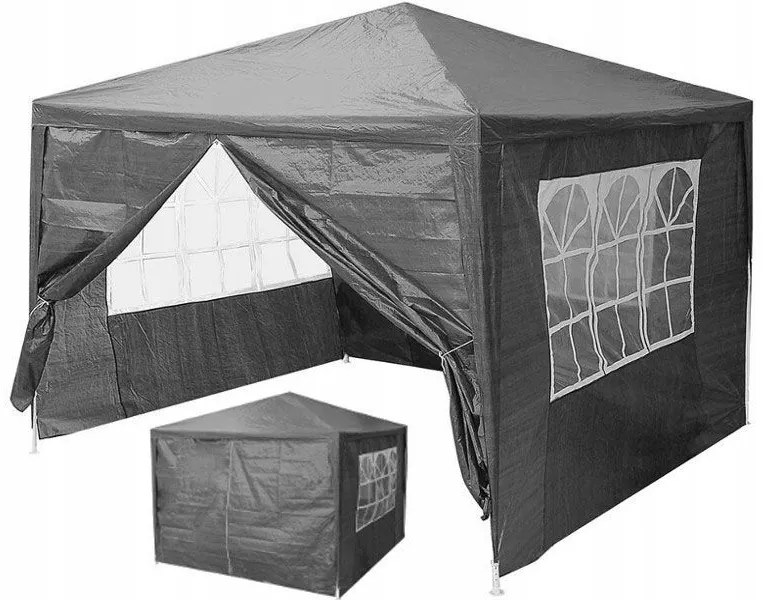 Záhradný stan / Pavilón 3 x 3 m sivá