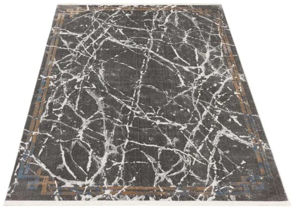 Koberec Arte Piran Marble sivý / čierny