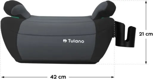 Detský podsedák do auta Cabby 35 sivý
