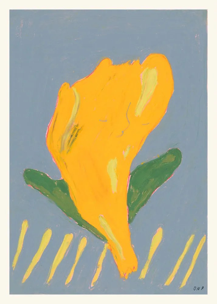 Moikka Plagát Lille gule by Ojuna Njama Petersen 50x70
