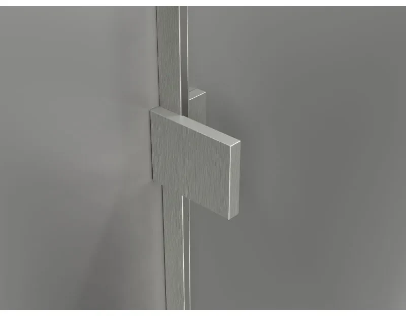 Mexen Lunar T, sklápací sprchový kút ľavý 115 x 80 cm, 8mm číre sklo, oceľový profil, 834T-115-080-97-00-L