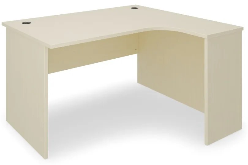 Rohový stôl SimpleOffice 140 x 120 cm, pravý, breza