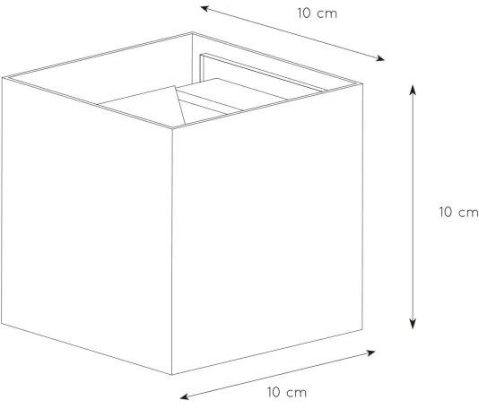 Lucide 69200/06/31 - LED Vonkajšie nástenné svietidlo AXI 2xLED/7W/230V IP54 biela
