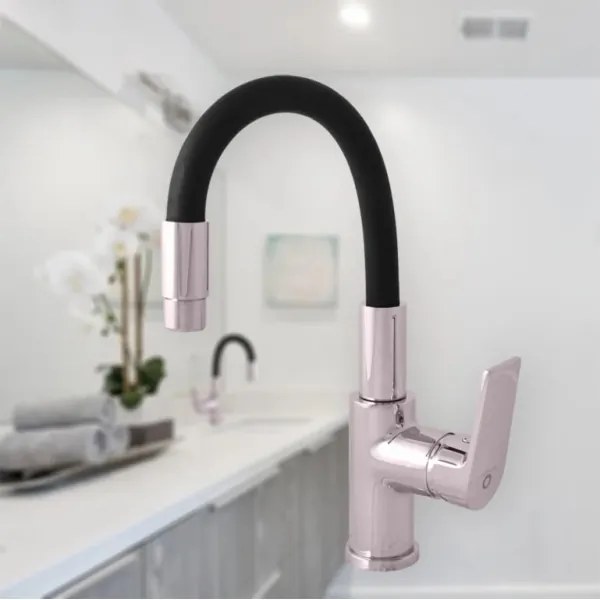 RAV Slezák CO119.0/15 - Drezová batéria COLORADO 25 cm čierna/lesklý chróm