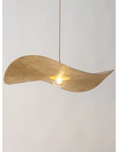 Luster na lanku KAPELLO 1xE27/60W/230V pr. 76 cm zlatá