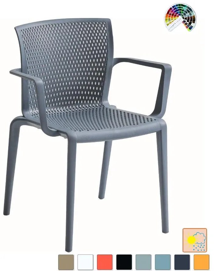 Dizajnová gastro stolička SPIKER plast