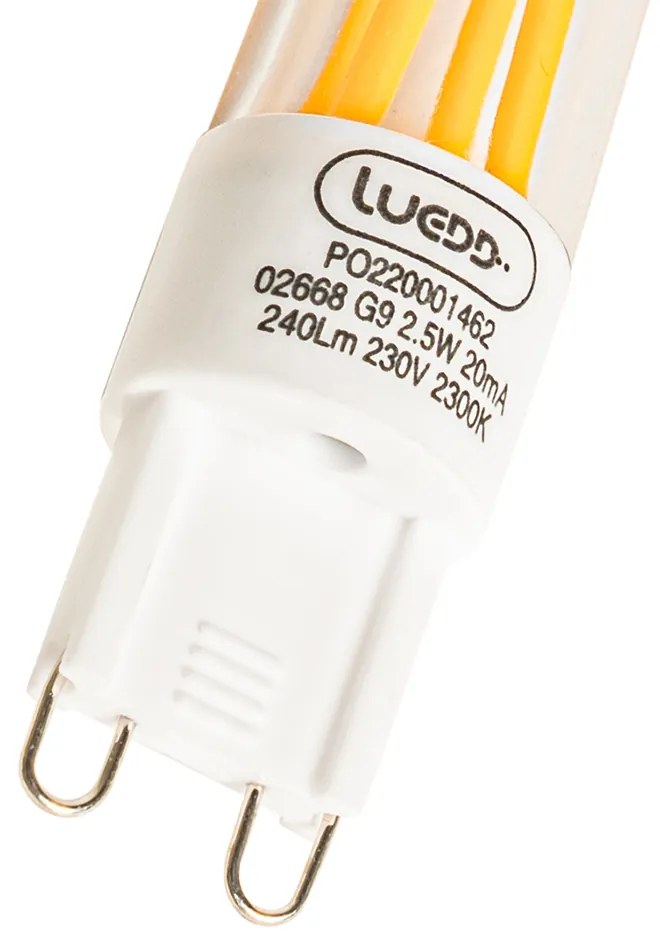 Sada 5 ks G9 LED žiarovka 2,5W 240lm 2300K