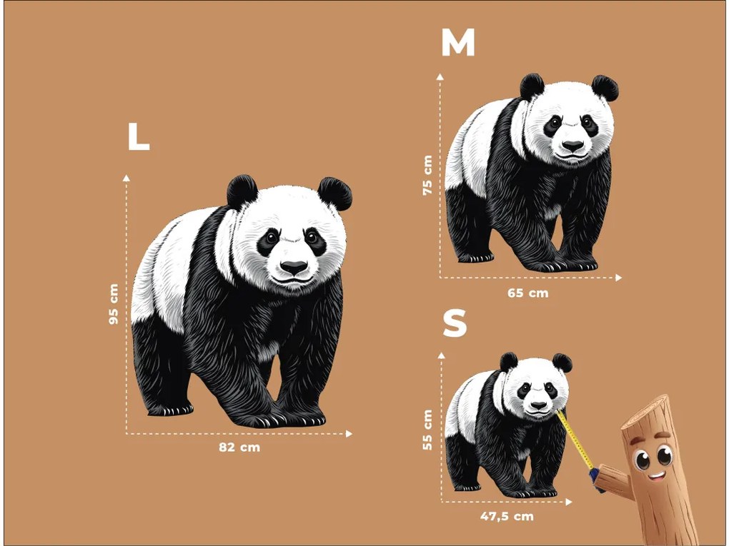 drevko | Obraz Pokojná panda 55 x 475 cm