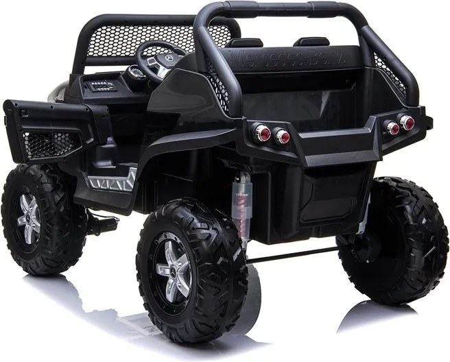LEAN CARS Elektrické autíčko Mercedes Unimog čierne