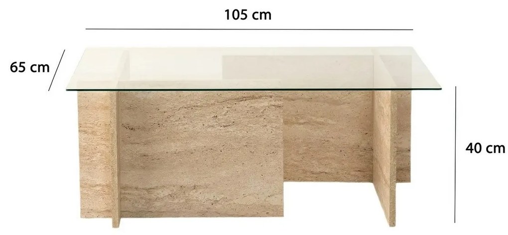 Nový konferenčný stolík Escape Travertine