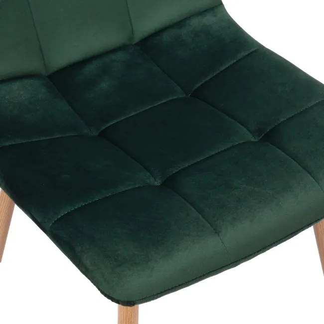 Jedálenská stolička MONTANA zamatová, tmavozelená