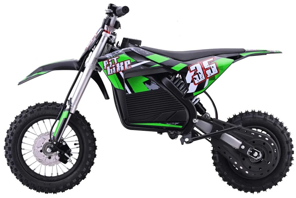 Elektrický detský PIT BIKE s batériovým motorom - zelený