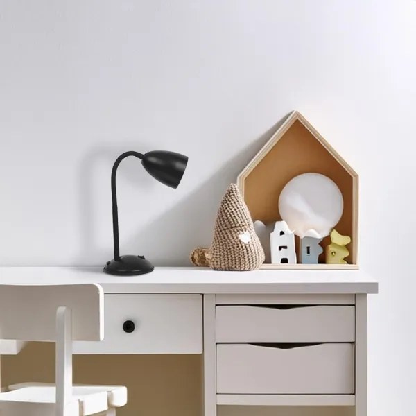 Stolná lampa LOGIC 1xE27/60W/230V čierna