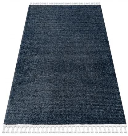 styldomova Modrý shaggy koberec so strapcami Villa PC00B