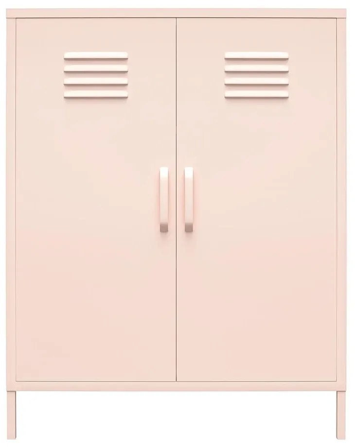 Ružová kovová skrinka 40x102x80 cm Mission District – Støraa
