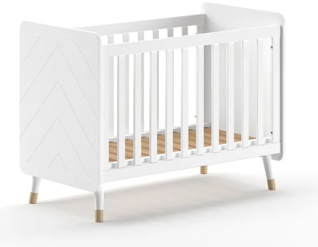 Biela postieľka z borovicového dreva 60x120 cm BILLY – Vipack