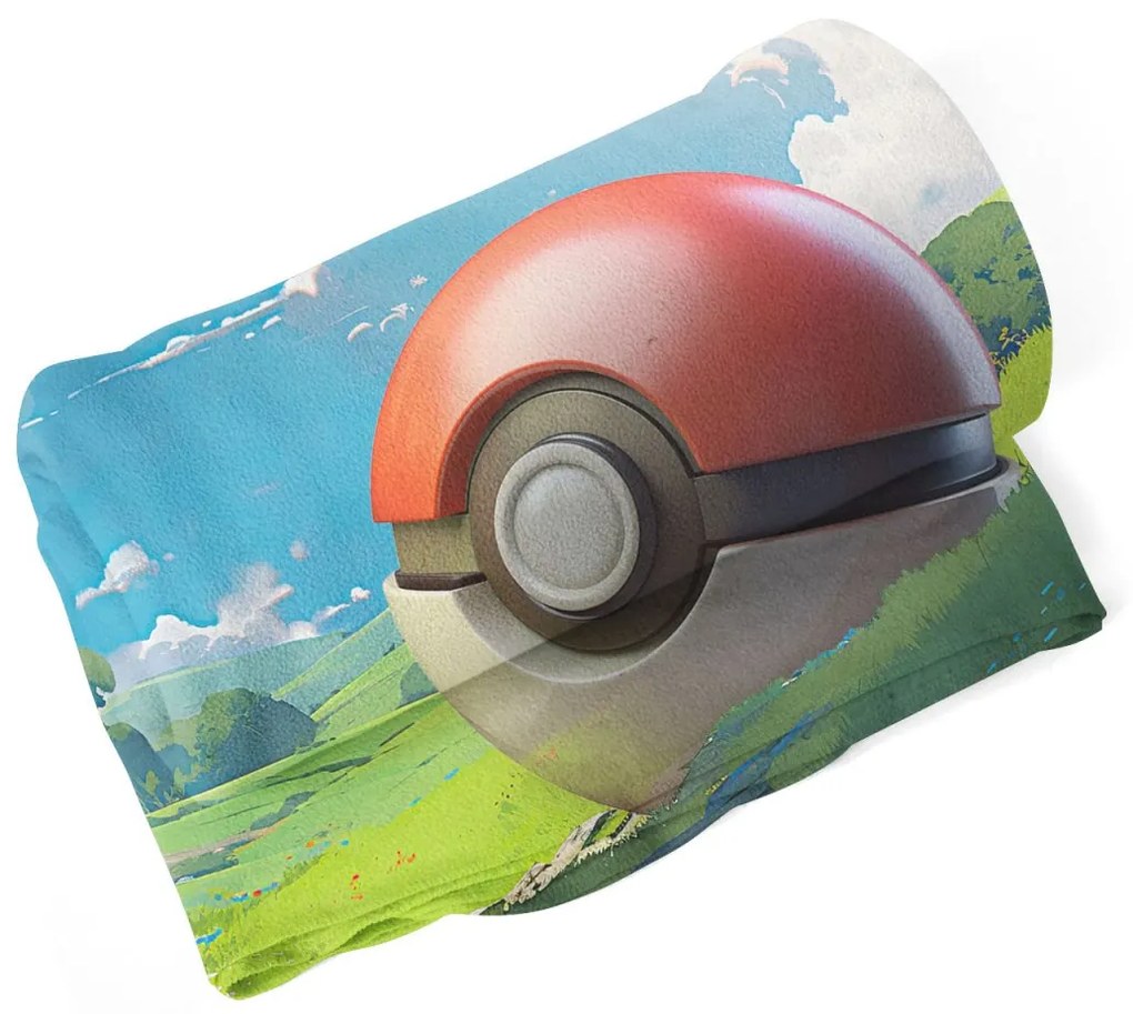 Sablio Deka Pokemon ball Krajina - 190x140 cm