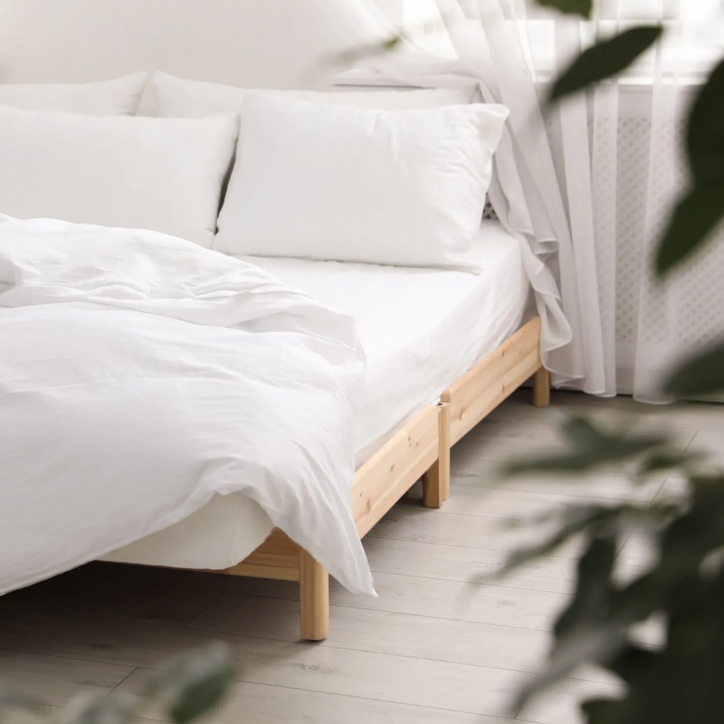 SATÉNOVÉ PRESTIERADLO 603 160X220 CM BIELE