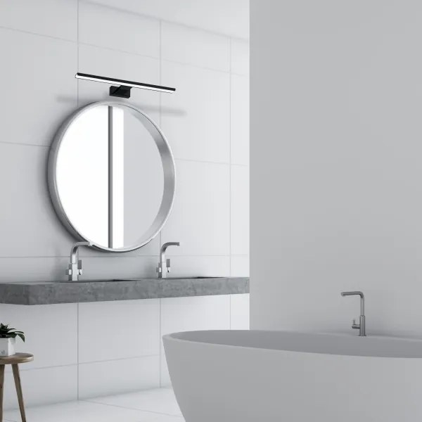 LED Kúpeľňové nástenné svietidlo SHINE LED/13,8W/230V 60 cm IP44 čierne