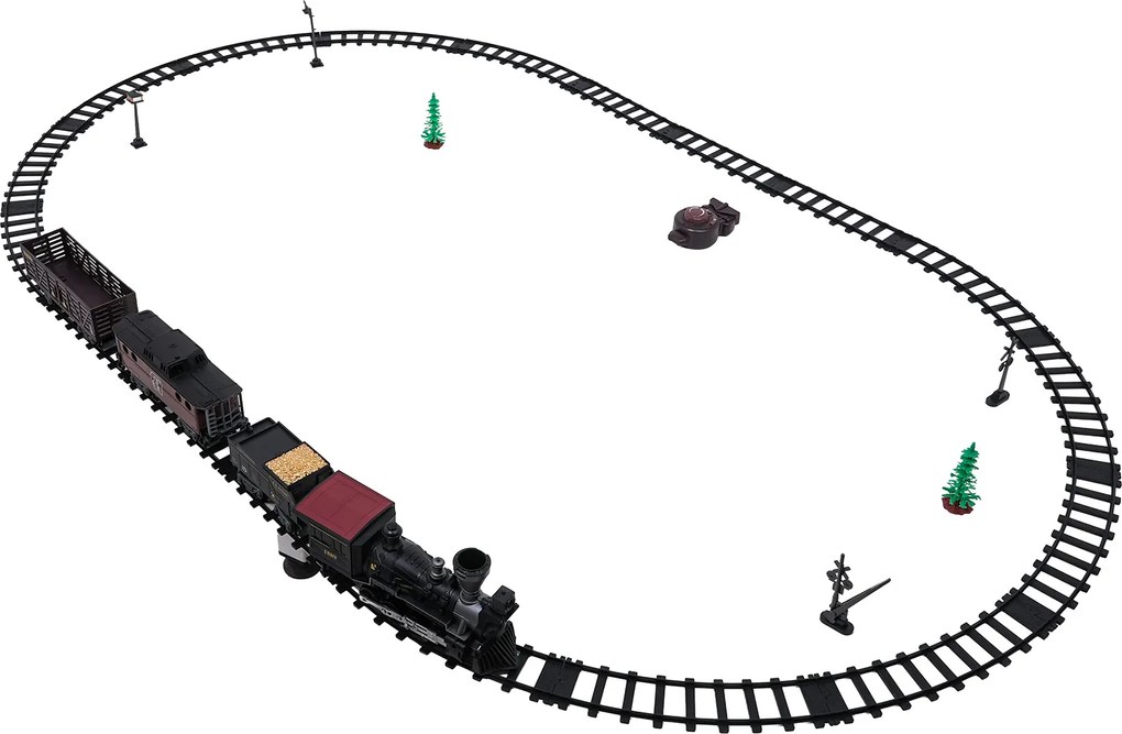 Ramiz Retro dopravná železnica so svetelnou, zvukovou a dymovou funkciou 172cm